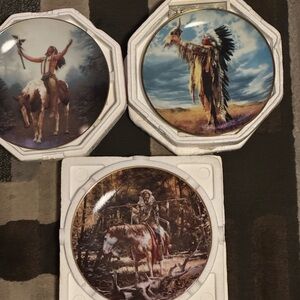 Native American Themed Decorative Plates